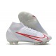 Nike Top Mercurial Superfly 8 Elite FG Cleats White Red