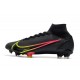 Nike Top Mercurial Superfly 8 Elite FG Cleats Black Cyber Off Noir