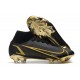 Nike Top Mercurial Superfly 8 Elite FG Cleats Black Gold