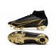 Nike Top Mercurial Superfly 8 Elite FG Cleats Black Gold