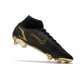 Nike Top Mercurial Superfly 8 Elite FG Cleats Black Gold
