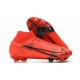 Nike Top Mercurial Superfly 8 Elite FG Cleats Red Black