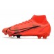 Nike Top Mercurial Superfly 8 Elite FG Cleats Red Black
