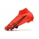 Nike Top Mercurial Superfly 8 Elite FG Cleats Red Black