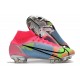 Nike Top Mercurial Superfly 8 Elite FG Cleats Pink Blue Green