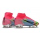 Nike Top Mercurial Superfly 8 Elite FG Cleats Pink Blue Green