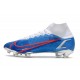 Nike Mercurial Superfly VIII Elite FG Blue White Red