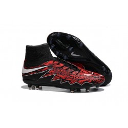 Robert Lewandowski Nike Hypervenom Phantom 2 FG Firm Ground Boots Red Black
