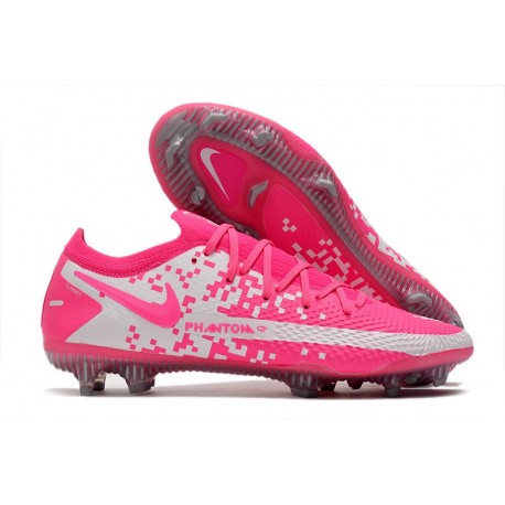 Nike Phantom Generative Texture Elite FG Pink White