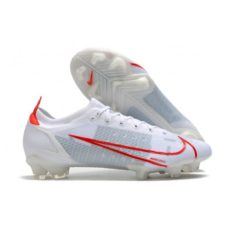 Nike Mercurial Vapor 14 Elite FG Shoes White Red