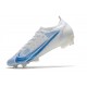 Nike Mercurial Vapor 14 Elite FG Shoes White Blue