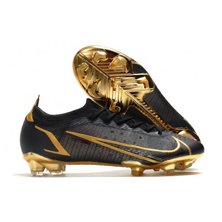 Nike Mercurial Vapor 14 Elite FG Shoes Black Gold