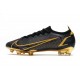 Nike Mercurial Vapor 14 Elite FG Shoes Black Gold