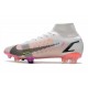 Nike Mercurial Superfly VIII Elite FG White Black Bright Crimson Pink