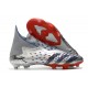 adidas Predator Freak + FG Showpiece Silver Metallic Core Black Scarlet
