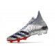 adidas Predator Freak + FG Showpiece Silver Metallic Core Black Scarlet