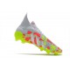 adidas Predator Freak + FG Cleats White Volt Pink