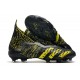 adidas Predator Freak + FG Cleats Black Yellow