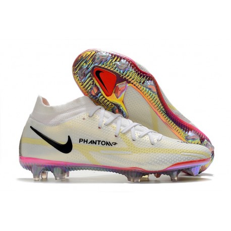 Nike Phantom GT2 Elite DF FG Motivation - White Bright Crimson Volt Black