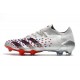 adidas Predator Freak.1 Low FG Silver Metallic Core Black Scarlet