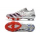 adidas Predator Freak.1 Low FG Silver Metallic Core Black Scarlet