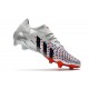 adidas Predator Freak.1 Low FG Silver Metallic Core Black Scarlet