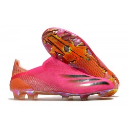 adidas X Ghosted + FG/ AG Superspectral - Shock Pink /Core Black /Screaming Orange