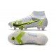 Nike Mercurial Superfly VIII Elite SG Pro White Black Metallic Silver Volt