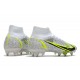 Nike Mercurial Superfly VIII Elite SG Pro White Black Metallic Silver Volt