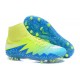 New 2016 Nike Hypervenom Phantom II FG ACC Neymar Cleat Green Blue White