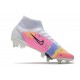 Nike Mercurial Superfly VIII Elite SG Pro Dragonfly - White Metallic Silver Dark Raisin