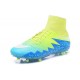 New 2016 Nike Hypervenom Phantom II FG ACC Neymar Cleat Green Blue White
