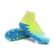 New 2016 Nike Hypervenom Phantom II FG ACC Neymar Cleat Green Blue White