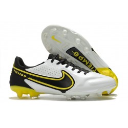 New Nike Tiempo Legend IX Elite FG White Dark Smoke Grey Black Yellow Strike