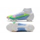 Nike Mercurial Superfly VIII Elite FG White Blue Lime