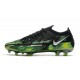 Nike Phantom GT2 Elite FG Black Metallic Platinum Green Strike