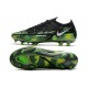 Nike Phantom GT2 Elite FG Black Metallic Platinum Green Strike