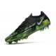 Nike Phantom GT2 Elite FG Black Metallic Platinum Green Strike