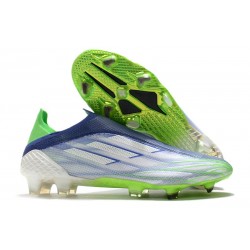 adidas X Speedflow+ FG News White Screaming Green Sonic Ink