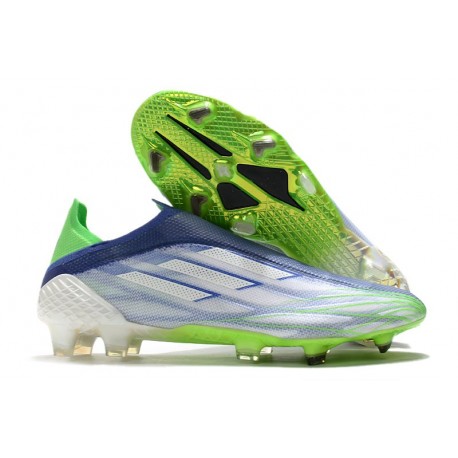 adidas X Speedflow+ FG News White Screaming Green Sonic Ink