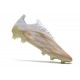 adidas X Speedflow.1 FG Boots White Core Black Metallic Gold Melange