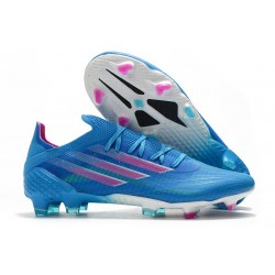adidas X Speedflow.1 FG Boots Sapphire Edge - Sky Rush Shock Pink Footwear White