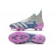 adidas Predator Freak + FG Cleats Silver Blue Pink