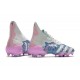 adidas Predator Freak + FG Cleats Silver Blue Pink