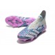 adidas Predator Freak + FG Cleats Silver Blue Pink