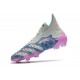 adidas Predator Freak + FG Cleats Silver Blue Pink