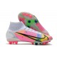 Nike Mercurial Superfly 8 Elite DF AG Dragonfly - White Metallic Silver Dark Raisin