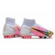 Nike Mercurial Superfly 8 Elite DF AG Dragonfly - White Metallic Silver Dark Raisin