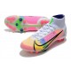 Nike Mercurial Superfly 8 Elite DF AG Dragonfly - White Metallic Silver Dark Raisin