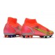 Nike Mercurial Superfly 8 Elite DF AG Bright Crimson Metallic Silver
